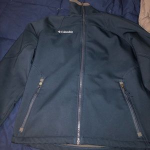 Navy blue Columbia shell jacket